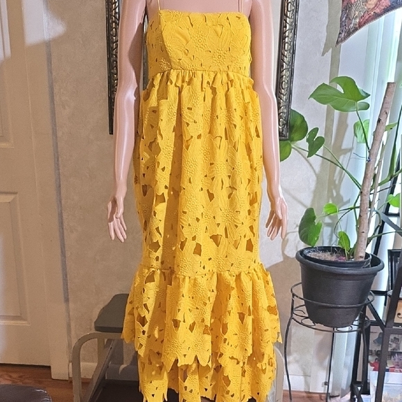 ASOS Dresses & Skirts - #58. ASOS Yellow Smocked Tiered Sundress.